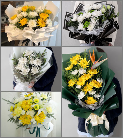 贵州六盘水盘县鸡场坪镇白龙洞村白事花束代送